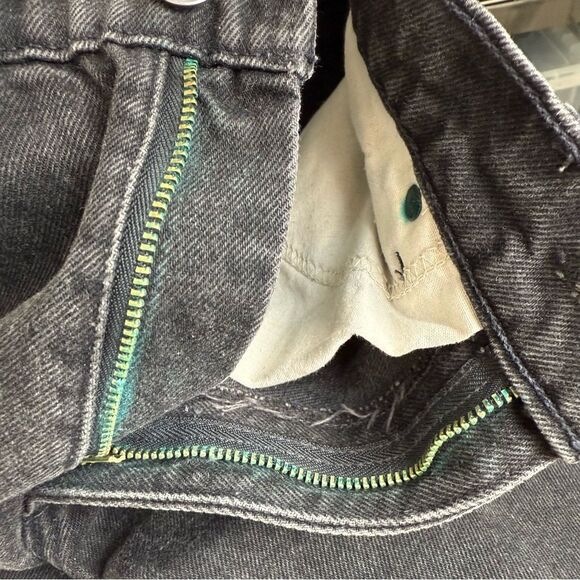 Vintage Levi’s 921 15921 Orange Tab Tapered Fit Black Mom Jeans Made USA Size 6 - Picture 7 of 9